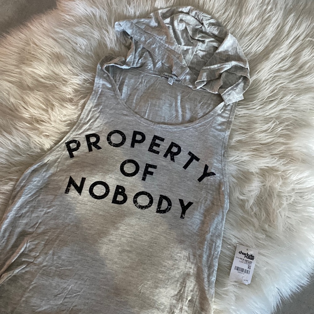 “PROPERTY OF NOBODY” HOODED TANK